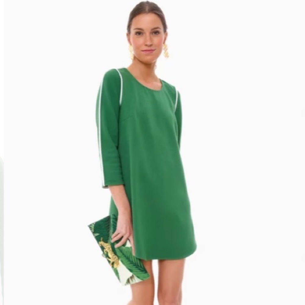 Tuckernuck Green Seamed Shift Dress Size Medium